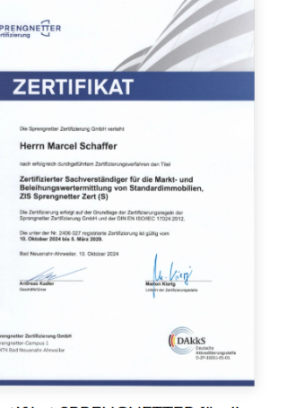 Sprengnetter Zertifizierung gemäß DIN ISO 17024